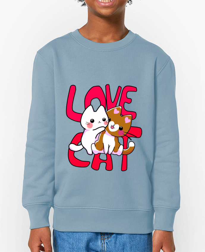 Sweat-shirt enfant Amor de Gato Par  MaaxLoL
