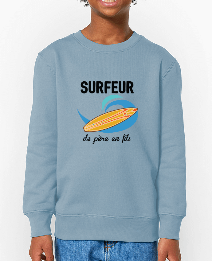 Sweat-shirt enfant Surfeur de père en fils Par  tunetoo