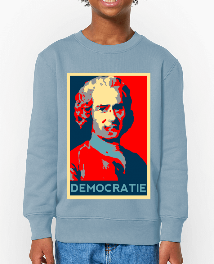 Sweat-shirt enfant Jean-Jacques Rousseau - Démocratie Par  Hémipléjik