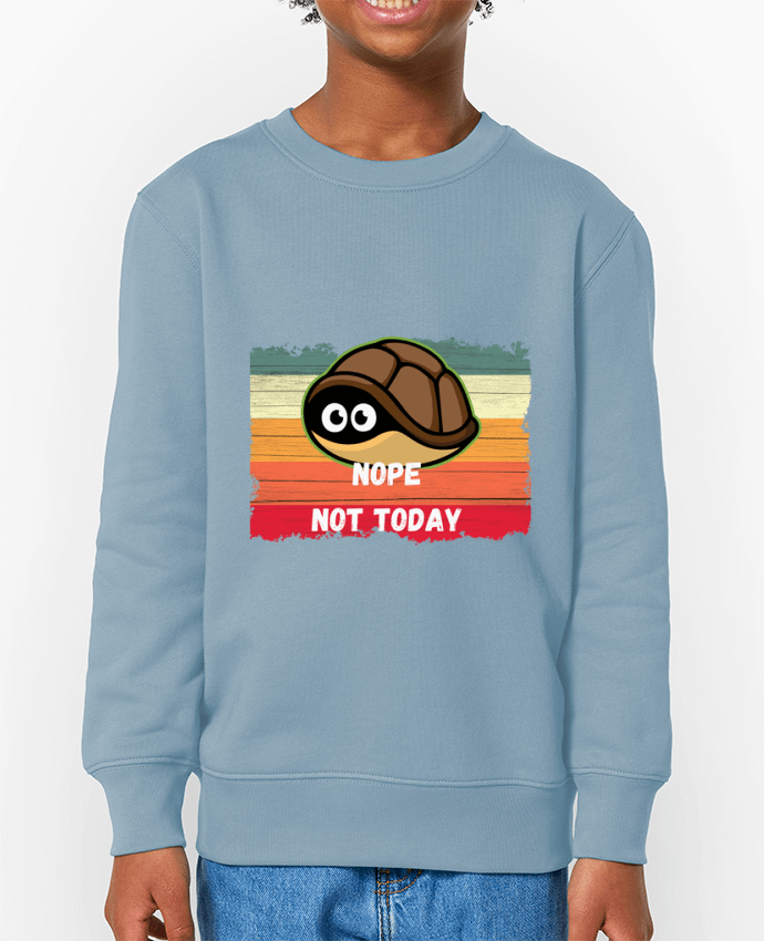 Sweat-shirt enfant Tortoise Nope Not today Par  Cheerocki