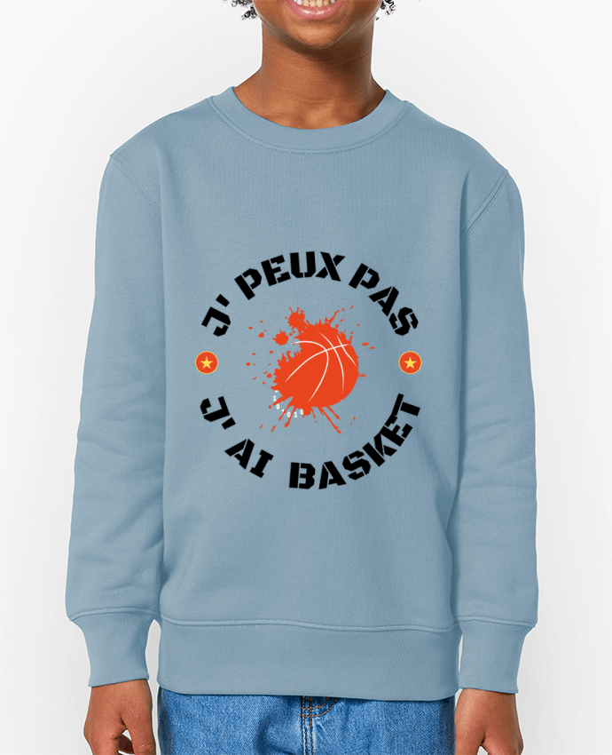 Sweat-shirt enfant je peux pas j' ai basket Par  Fridaé