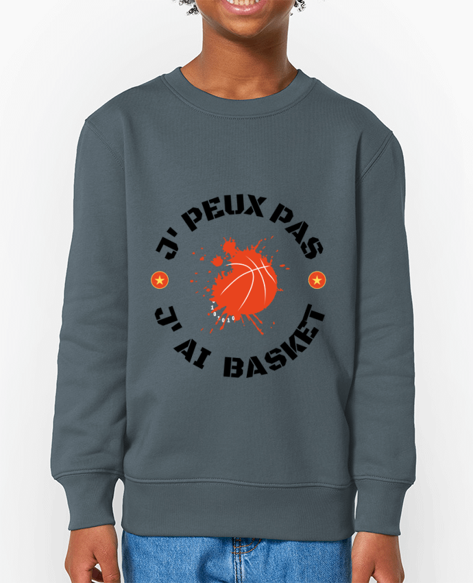 Sweat-shirt enfant je peux pas j' ai basket Par  Fridaé