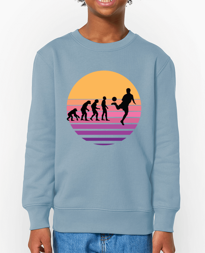 Sweat-shirt enfant Evolution de l'homme FOOTBALL Par  Cheerocki
