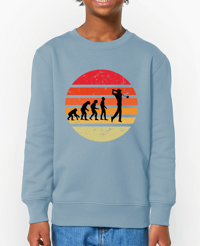 Sweat-shirt enfant Evolution de l'homme GOLF Par  Cheerocki