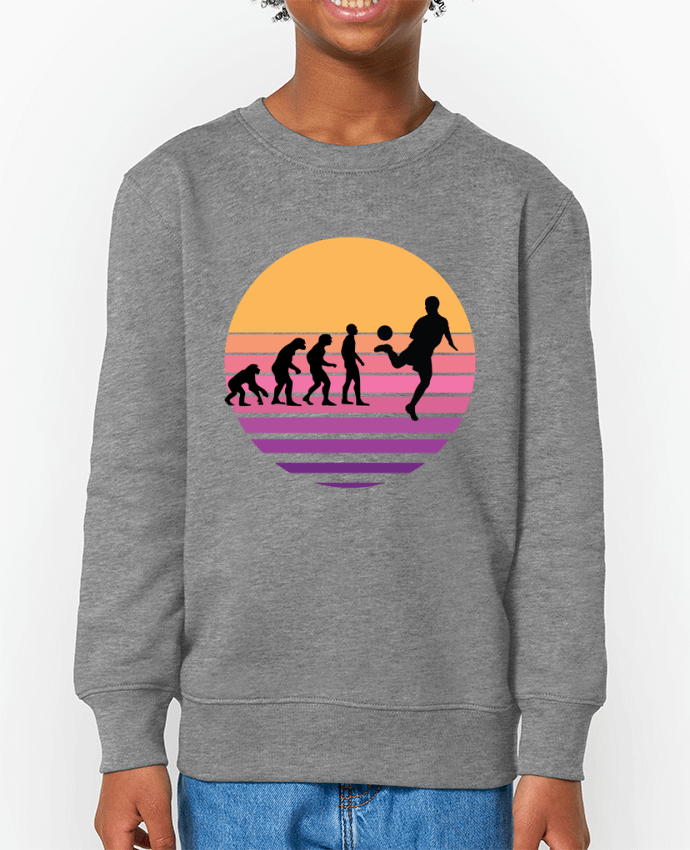 Sweat-shirt enfant Evolution de l'homme FOOTBALL Par  Cheerocki