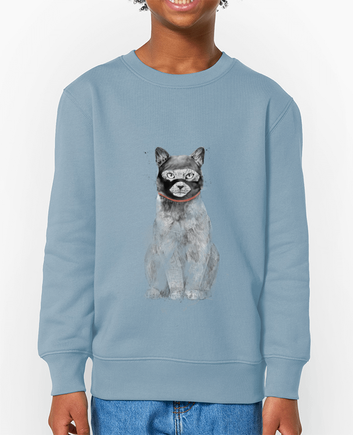 Sweat-shirt enfant Masked cat Par  Balàzs Solti