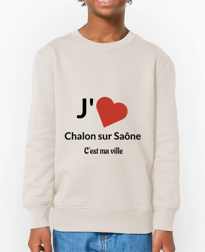 Sweat-shirt enfant J'aime ma ville Chalon sur Saône Par  Lewismarquee