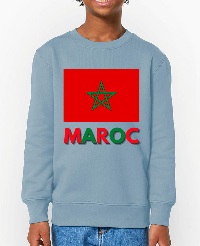 Sweat-shirt enfant Drapeau Maroc Par  Anastasia