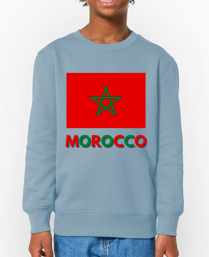 Sweat-shirt enfant Drapeau Maroc Par  Anastasia