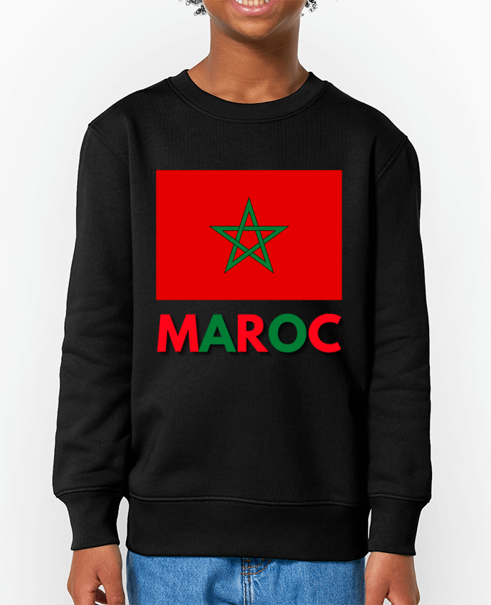 Sweat-shirt enfant Drapeau Maroc Par  Anastasia