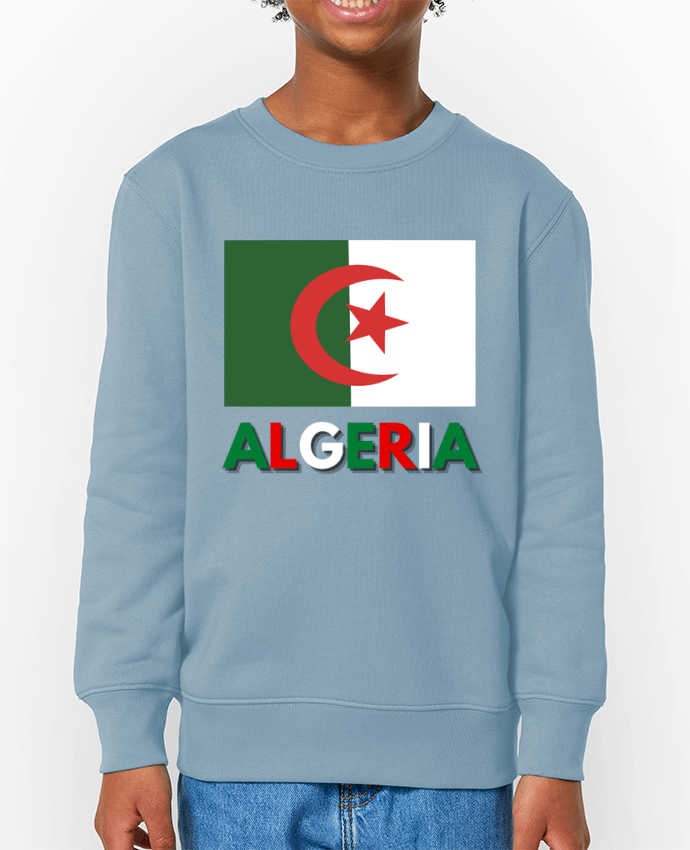 Sweat-shirt enfant Drapeau Algerie Par  Anastasia