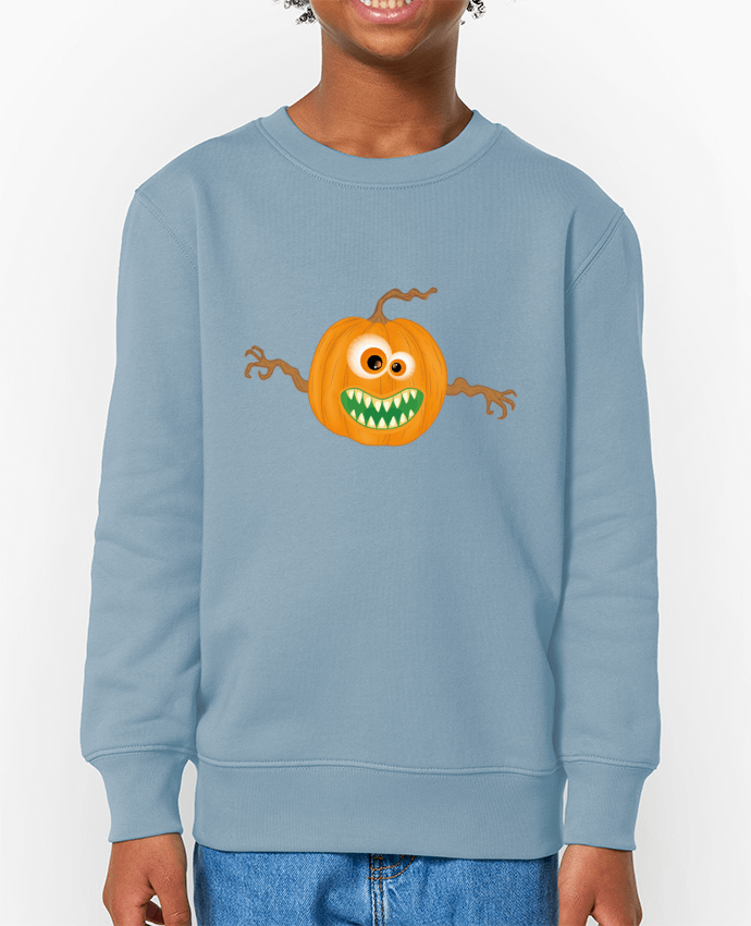 Sweat-shirt enfant Monstre citrouille halloween Par  Lumagayo