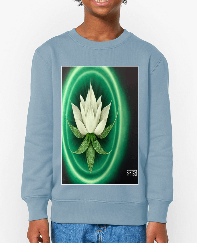 Sweat-shirt enfant Chakra Manipura Flor de Loto Par  a-Creations