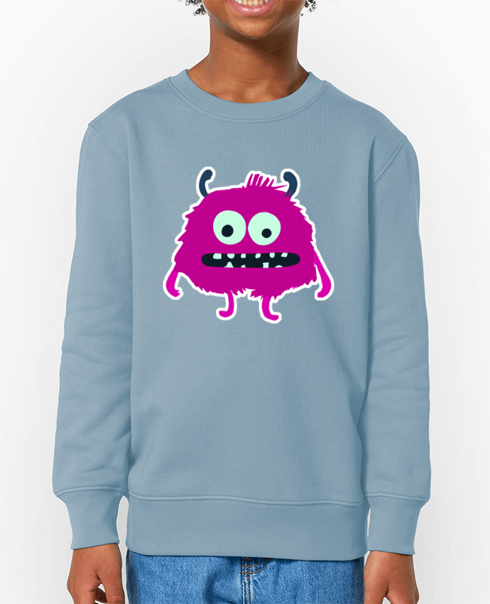 Sweat-shirt enfant Monstre rose Par  justsayin