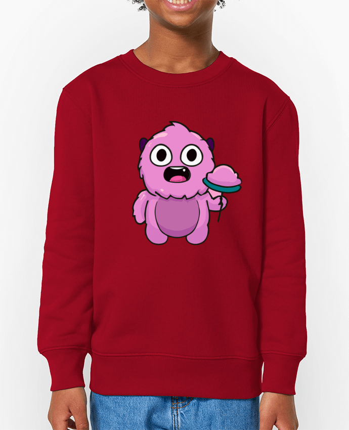 Sweat-shirt enfant Mignon monstre rose Par  justsayin