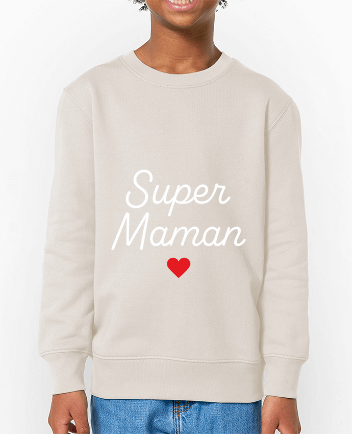 Sweat-shirt enfant Super Maman Par  Mademoiselle Polly