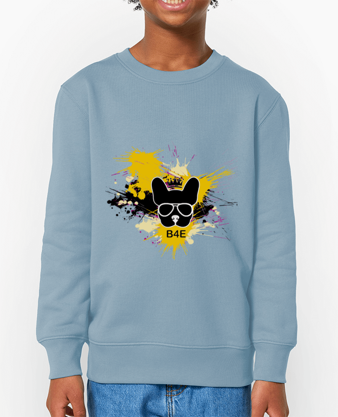 Sweat-shirt enfant Bouledogue Français jaune peinture Par  Toncadeauperso
