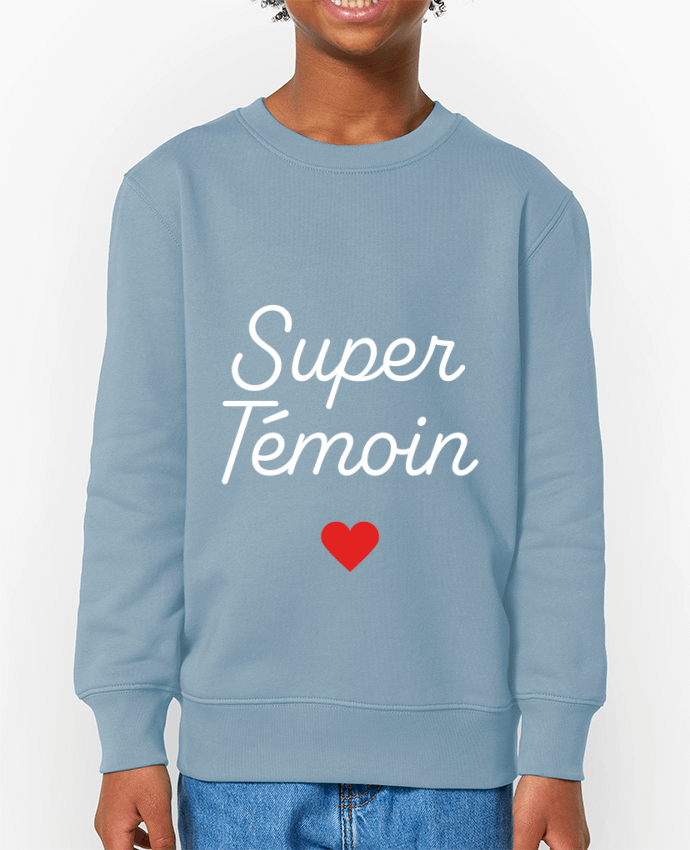 Sweat-shirt enfant Super Témoin Par  Mademoiselle Polly