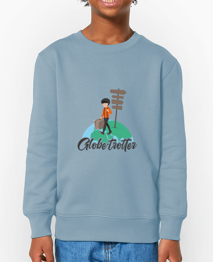 Sweat-shirt enfant Globe-Trotter 4 Par  Sheepandco
