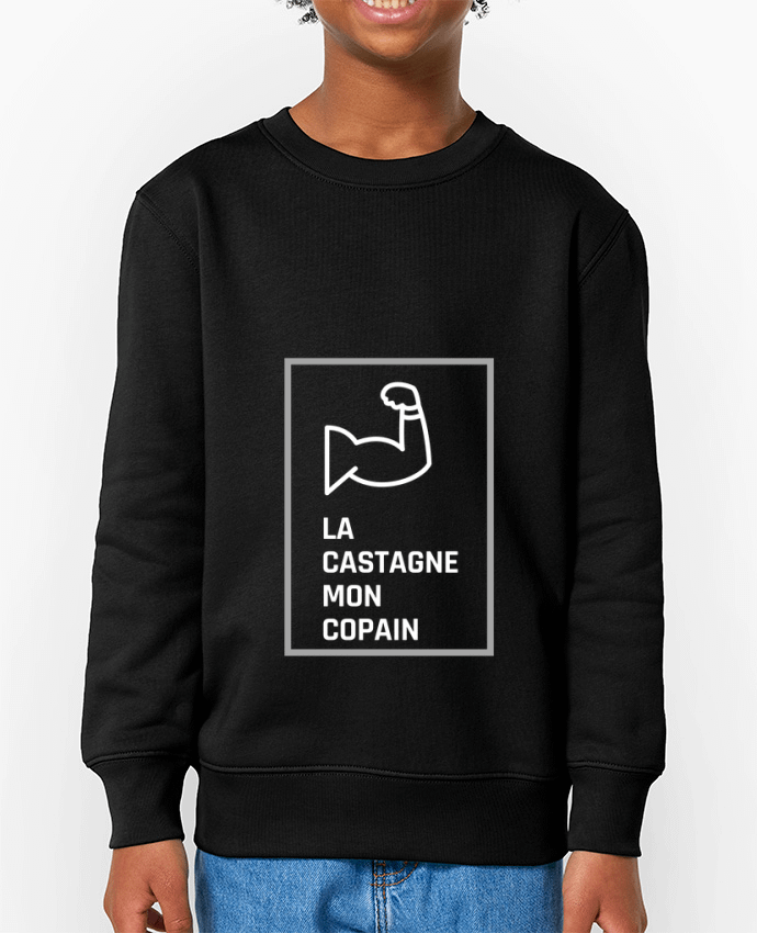 Sweat-shirt enfant la castagne mon copain Par  modeldesign#033