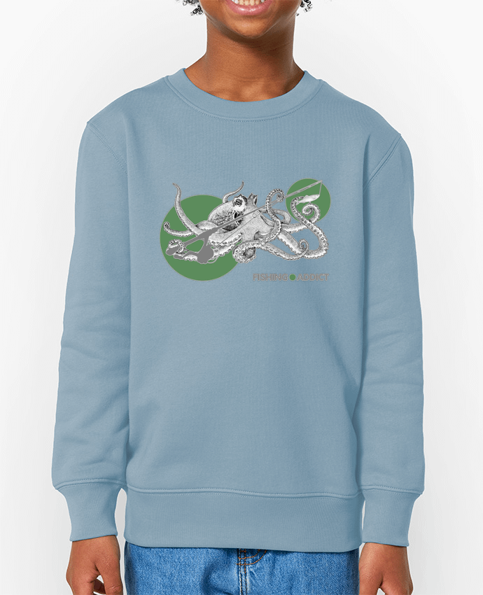 Sweat-shirt enfant Fishing Addict Par  Geronimo Gorilla SylverBack