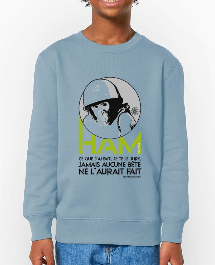 Sweat-shirt enfant Ham - Singe de l'espace Par  Geronimo Gorilla SylverBack