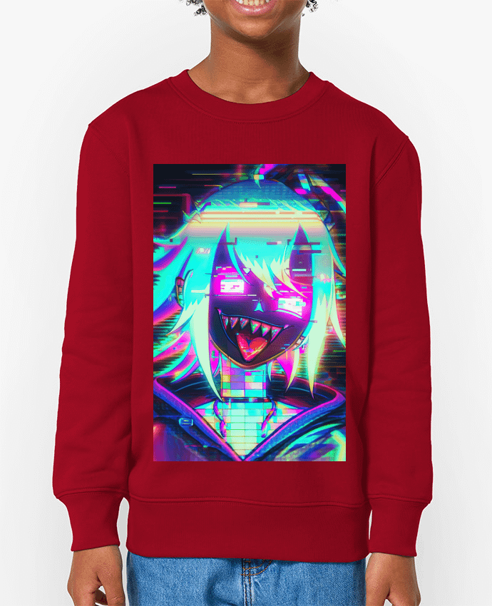 Sweat-shirt enfant Creepy Glitch Girl Par  MagicDesign