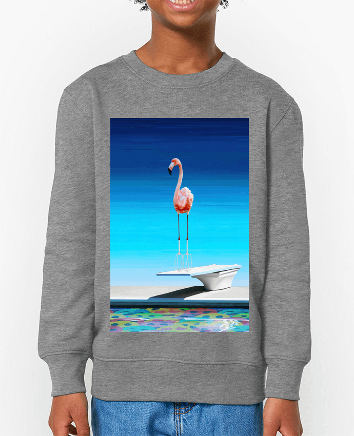 Sweat-shirt enfant Flamingo at the pool Par  MagicDesign