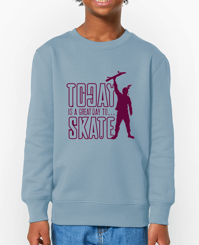 Sweat-shirt enfant Today is a Great Day to Skate - Purple Par  Geronimo Gorilla SylverBack