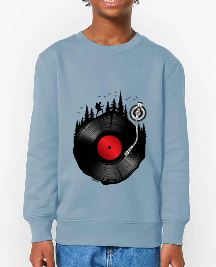 Sweat-shirt enfant Musique Forestière Vinyle Par  LM2Kone