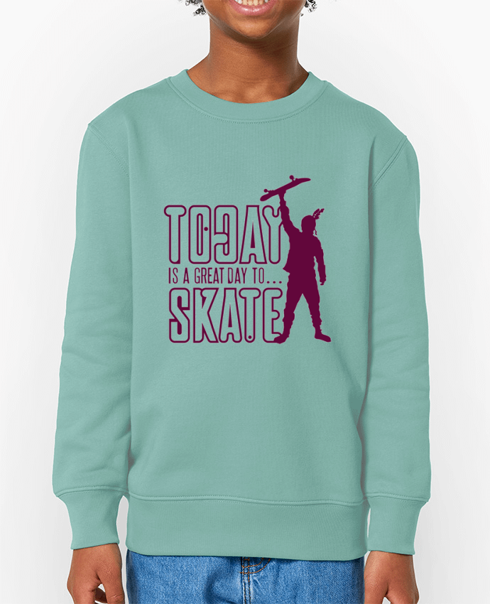 Sweat-shirt enfant Today is a Great Day to Skate - Purple Par  Geronimo Gorilla SylverBack