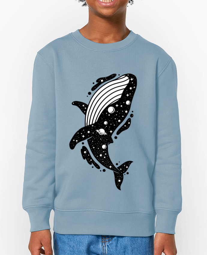 Sweat-shirt enfant Baleine cosmique Par  LM2Kone