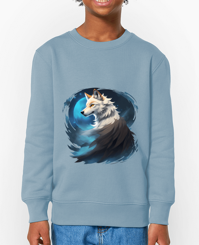 Sweat-shirt enfant La Lueur du Loup : Entre Ténèbres et Mystère Par  ALXCOOZ1 DESIGN