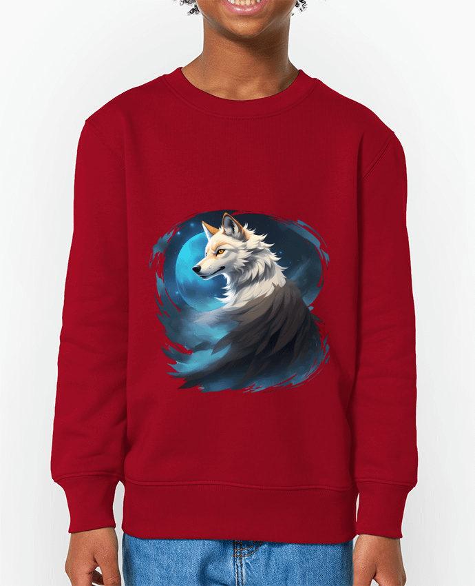 Sweat-shirt enfant La Lueur du Loup : Entre Ténèbres et Mystère Par  ALXCOOZ1 DESIGN