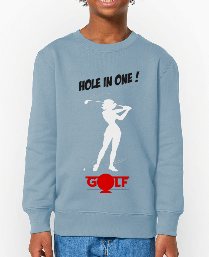 Sweat-shirt enfant Golfeuse - Hole in One Par  Iluminada
