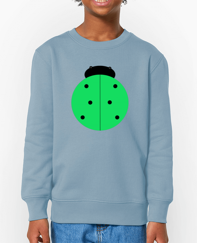 Sweat-shirt enfant Coccinelle verte Par  Les Caprices de Filles