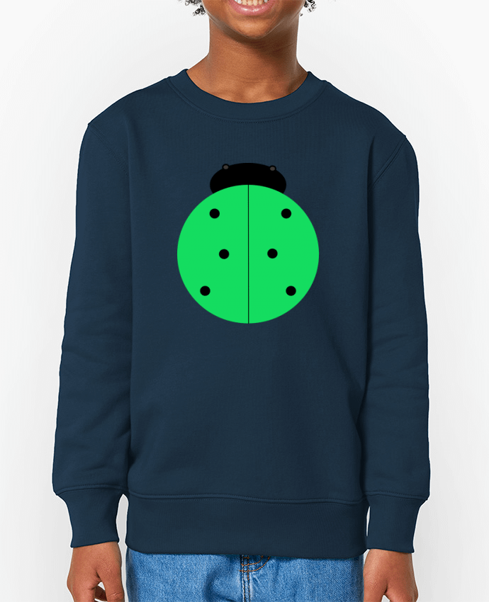 Sweat-shirt enfant Coccinelle verte Par  Les Caprices de Filles