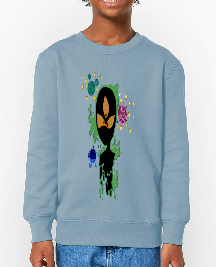 Sweat-shirt enfant Alien verde Par  Modafoquitas
