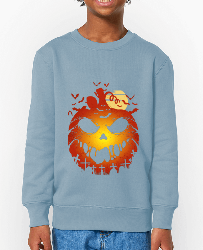 Sweat-shirt enfant Halloween Scary Pumpkin Par  LM2Kone