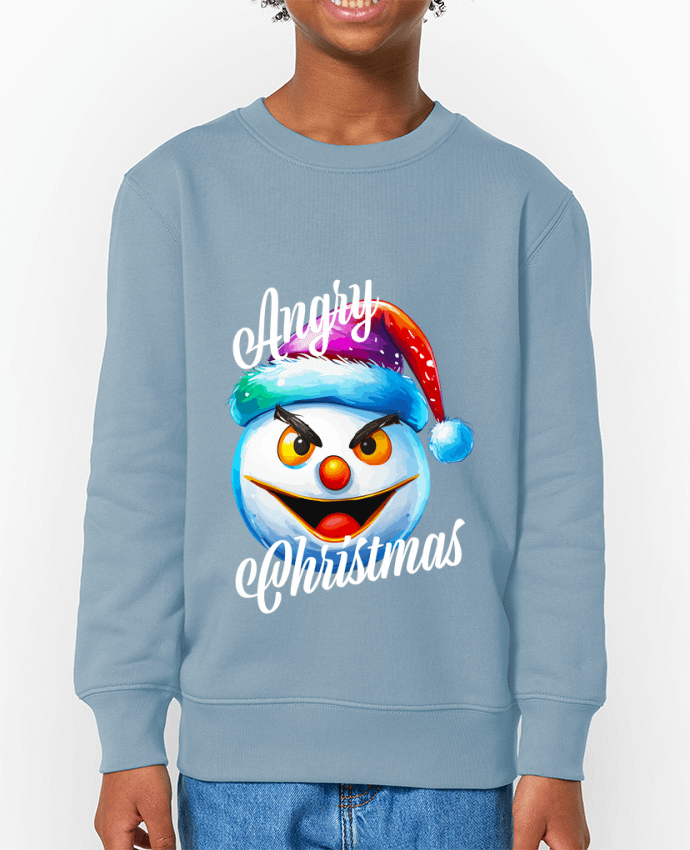 Sweat-shirt enfant Emoji Neige en colère. Angry Christmas Par  Featheart