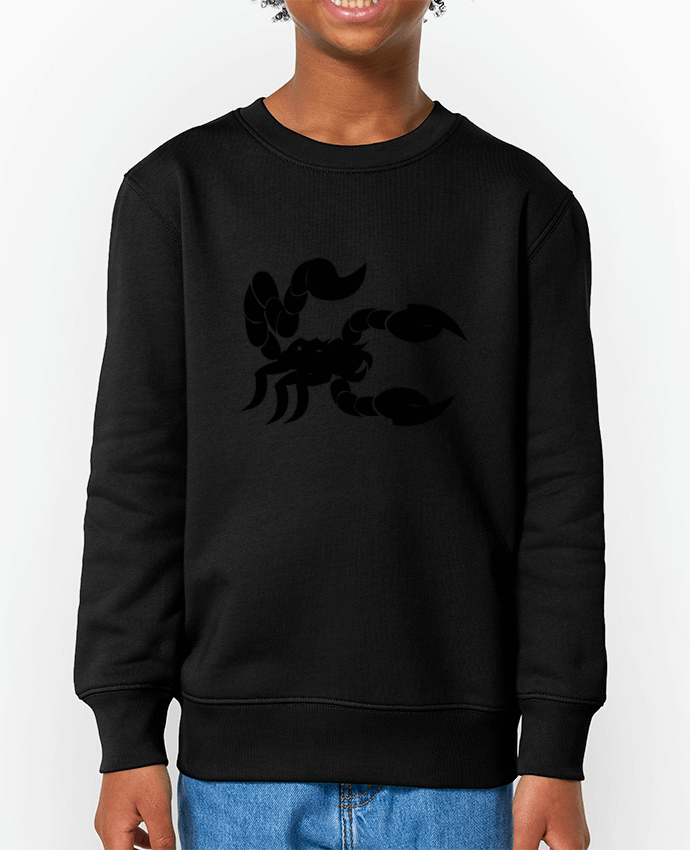 Sweat-shirt enfant Scorpion Noir Par  Nacey