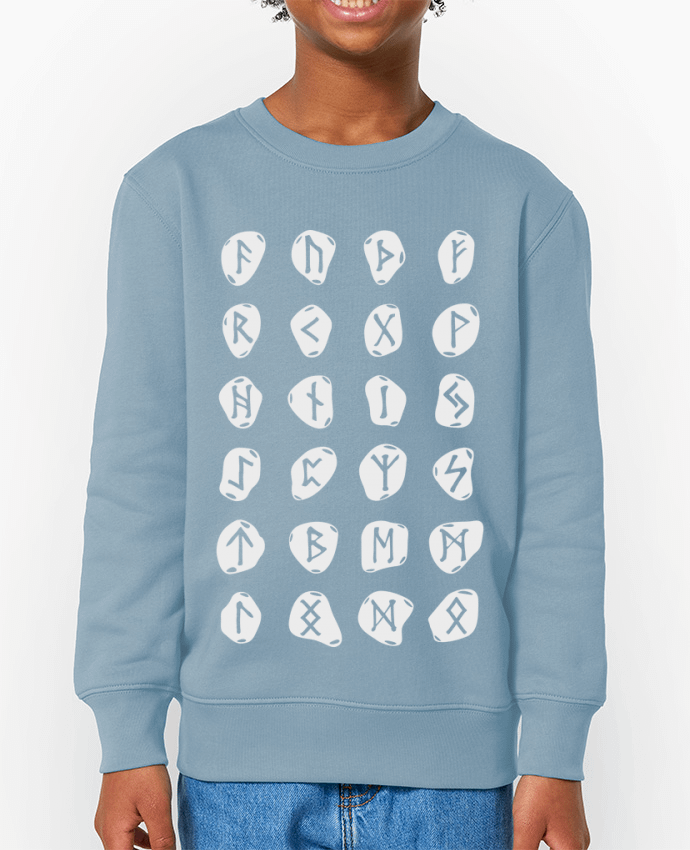 Sweat-shirt enfant Runes symbole viking Par  KronoArt