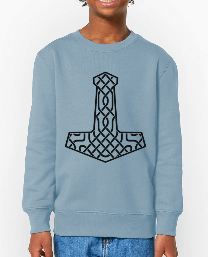 Sweat-shirt enfant Mjöllnir symbole viking Par  KronoArt