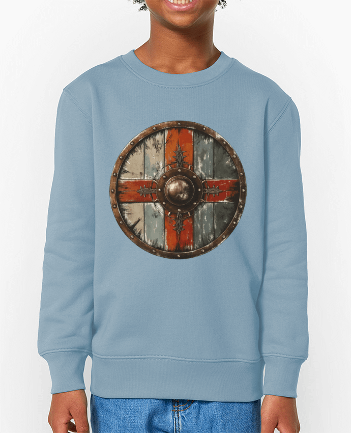 Sweat-shirt enfant Bouclier Viking Par  KronoArt