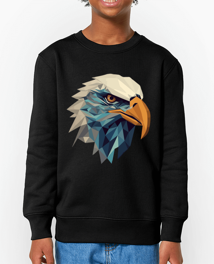 Sweat-shirt enfant Aigle stylisé, géométrique Par  KronoArt