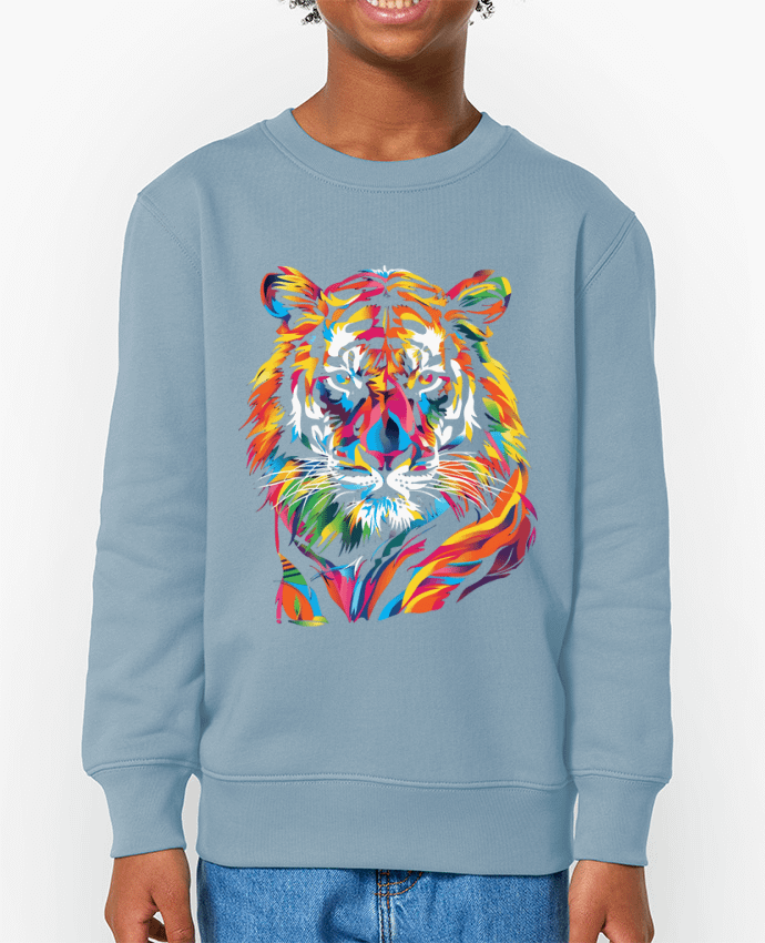 Sweat-shirt enfant Illustration de Tigre stylisé Par  KronoArt