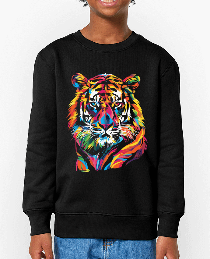 Sweat-shirt enfant Illustration de Tigre stylisé Par  KronoArt