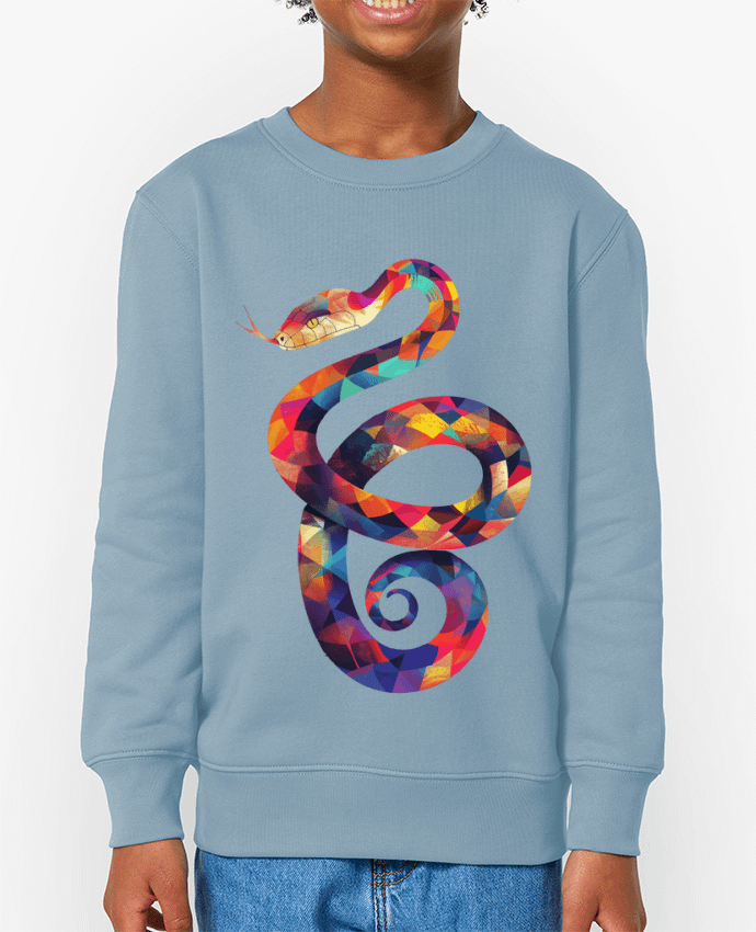Sweat-shirt enfant Illustration de Serpent stylisé Par  KronoArt