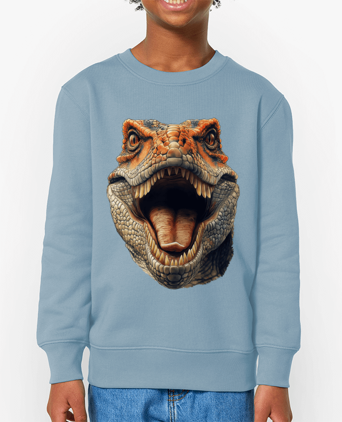 Sweat-shirt enfant Tête de dinosaure Par  KronoArt