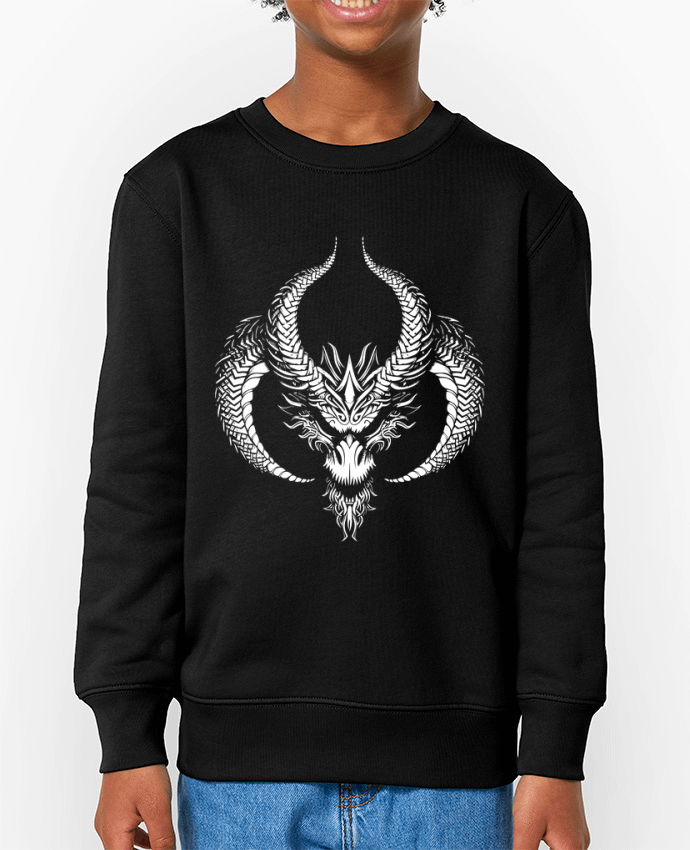 Sweat-shirt enfant Tête de Dragon Par  KronoArt